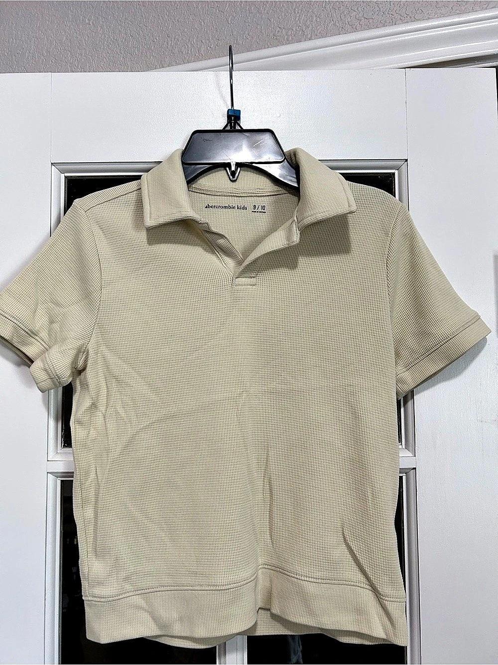 Abercrombie Kids Boys Waffle Polo Shirt Size 9/10 Like New